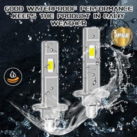 Lâmpada LED H1 2 Peças: Iluminação 800% Mais Brilhante e Design Mini 1:1 - imagem 4