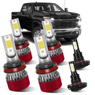 Kit 6 Lâmpadas LED Silverado 1500/2500/3500HD 2022-2023: Farol Alto/Baixo/Neblina 800% Mais Brilho - imagem 2