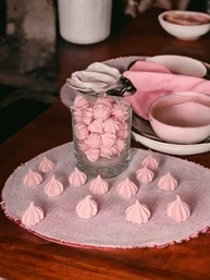 800 Mini Suspiros Artesanal Premium Rosa Bebê 4X170G - imagem 2