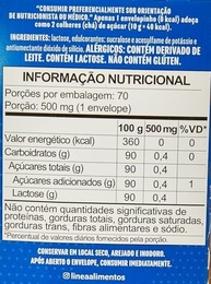 Linea Adoçante em Pó Sucralose com 70 envelopes de 800mg cada, 56g - imagem 1