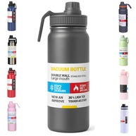 Garrafa Térmica Inox 800ml Premium - Isolamento a Vácuo, Antivazamento, Alça e Design Esportivo (Roxo Claro) - imagem 1