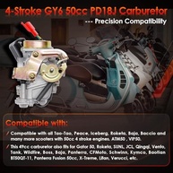Carburador PD18J 18mm para Scooter GY6 50cc 80cc - Desempenho e Qualidade Superior - imagem 4