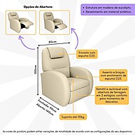 Poltrona Retrátil: Conforto e Relaxamento em 80cm - imagem 2