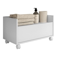 Balcão Gabinete para Banheiro com Rodízios 80cm | Multimóveis V2608 em Branco - imagem 1