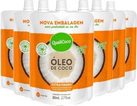 Kit c/ 6und Óleo de Coco Extravirgem Sachê QUALICOCO 80ml - imagem 1