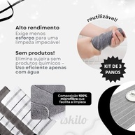 3 Panos de Chão em Microfibra 80x50 cm - Super Absorventes e Versáteis (Cores Sortidas) - imagem 4