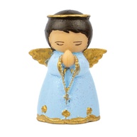 Anjo da Guarda Azul 8,5 cm - Imagem Rezando com Presente Incluso - imagem 1