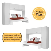 Cama Solteiro + Guarda-Roupa Branco 88x188cm - imagem 2
