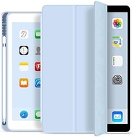 WB Capa iPad 7a, 8a e 9a Geração 10.2″ - Premium Slim Antichoque com Compart. para Pencil - Azul Claro - imagem 1