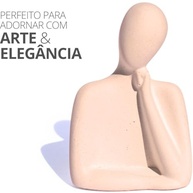Estátua Decorativa Família Mãe 8cm em Cimento Artesanal - Peça Única e Elegante - imagem 5