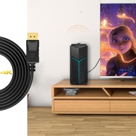 Cabo DisplayPort para HDMI 4K 144Hz e 8K 60Hz Ultra HD - 1.8M Blindado - imagem 5