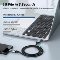 Cabo USB-C 240W: Carregamento Turbo + Dados 8K - imagem 3