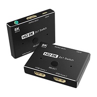 HEZOOMS KVM Switch 8K HDMI 2.1: 2 Entradas 1 Saída para Computador e Laptop | Ultra HD 8K@60Hz, 4K@120Hz, 48Gbps - imagem 4