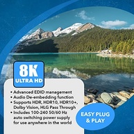 OREI BK-21A: Switch HDMI 2.1 8K 120Hz com Áudio Avançado para Gamers e Streamers - imagem 4