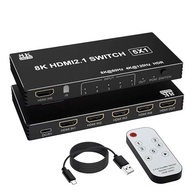 Switch HDMI 2.1 8K Premium: 5 Entradas / 1 Saída - Imersão Total 4K@120Hz e 8K@60Hz - imagem 2