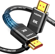 Cabo HDMI 8K Ultra HD 1,5m – 48Gbps 8K/60Hz, 4K/120Hz, HDR, VRR Compatível com TV, Monitor, Projetor, PC e Consoles - imagem 1