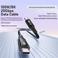 Cabo USB-C 8K 100W: Carregue e Transfira Dados! - imagem 2