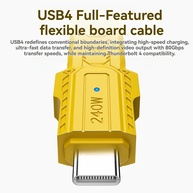 Cabo USB-C 8K 80Gbps: Power Delivery 240W - imagem 2