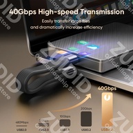Cabo USB-C 40Gbps: Power Delivery 240W e 8K@60Hz - imagem 3