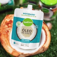 Kit c/ 8und Óleo de Coco Sem Sabor Sachê QUALICOCO 80ml - imagem 4
