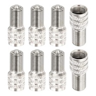 8x Tampas de Válvula de Pneu de Cobre Niquelado 24mm - Vedação Dupla para Alta Pressão - imagem 2