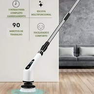 Escova de Limpeza Elétrica 9 em 1 - Potente, Versátil e com Cabeças Intercambiáveis para Limpeza Profunda em Casa e Carro - imagem 4
