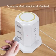 Torre de Tomada 9 Tomadas + 6 USB (2 Tipo-C) - Extensão Elétrica Inteligente 2500W Branco - imagem 5