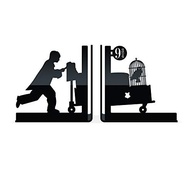 Aparador de Livros Plataforma 9 3/4 Harry Potter - Design Exclusivo em Preto - imagem 2