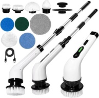 Esfregão Elétrico Giratório 360° - MOP Recarregável 9 em 1 com Escova Rotativa para Limpeza Profunda de Pisos, Azulejos e Banheiros - imagem 1