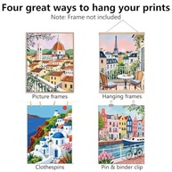 Conjunto de 9 Pôsteres Vintage de Cidades Europeias - Arte de Parede Moderna para Sala, Quarto e Escritório - imagem 4