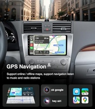 Central Multimídia Android para Toyota Camry 2007-2011: CarPlay Sem Fio, GPS, Bluetooth e Tela 9" HD - imagem 4