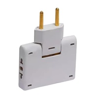 Adaptador Tomada Benjamin Dobrável 10A Bivolt 90° Branco - Organize e Conecte! - imagem 2