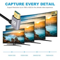 Cabo HDMI 2.1 NFHK Ultra Fino 8K 4K 48Gbps - Ângulo Reto 90° Flexível para PC e HDTV - imagem 5