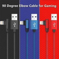 Cabo iPhone 90°: Carregamento Rápido e Resistente! - imagem 2