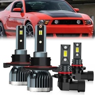Kit 4 Lâmpadas LED 9008/9145 para Ford Mustang 2005-2012 - Farol Alto/Baixo e Neblina com 600% Mais Brilho - imagem 2