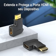 Adaptador HDMI 90°/270°: Conexão Perfeita e Proteção para seu Equipamento - imagem 4