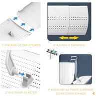 Defletor de Ar Condicionado Split Ajustável 56cm a 90cm - Conforto Inteligente e Silencioso - imagem 5