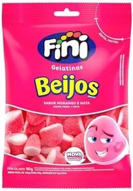 Bala Fini Morango Beijos 90g - imagem 1