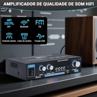 Mini Amplificador Bluetooth 90W+90W: Som Potente e Conectividade Total - imagem 4