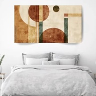 Quadro Decorativo Abstrato 90x60cm | Arte Moderna em Canvas com Bordas Infinitas - imagem 4