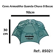 Armadilha de Isca Viva para Peixes e Camarões 90x90cm - imagem 1