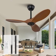 Ventilador de Teto Moderno 91cm KBZZ com Controle Remoto | 6 Velocidades, Motor CC Reversível e Design Elegante - imagem 2