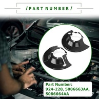 Protetor contra poeira de freio dianteiro 924-228 compatível com Dodge Ram 2500 3500 2003-2008 4WD Substitui 5086663AA 5086664AA - imagem 3