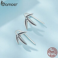 Brincos de Prata Bamoer: Elegância em Bambu 925 - imagem 2