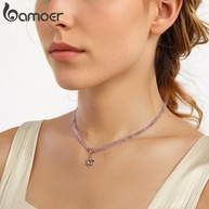 Colar Estrela Ametista Bamoer: Elegância em Prata 925 - imagem 2