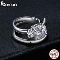 Brincos Bamoer: Elegância em Prata 925 - imagem 2