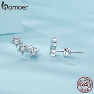 Brincos Estrela Bamoer: Elegância em Prata 925 - imagem 2