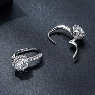 Brincos Moissanite Bamoer: Elegância em Prata 925 - imagem 2