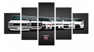 Kit Quadro Decorativo 5 Peças 95x60cm - Carros de Luxo | Decore com Estilo e Sofisticação - imagem 1