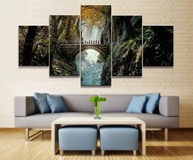 Kit Quadro Decorativo 5 Peças O Senhor dos Anéis 95x60cm - Transforme Sua Casa em um Mundo Épico! - imagem 1